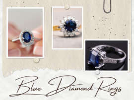 9 Alluring Designs of Blue Diamond Rings for Special Occasions