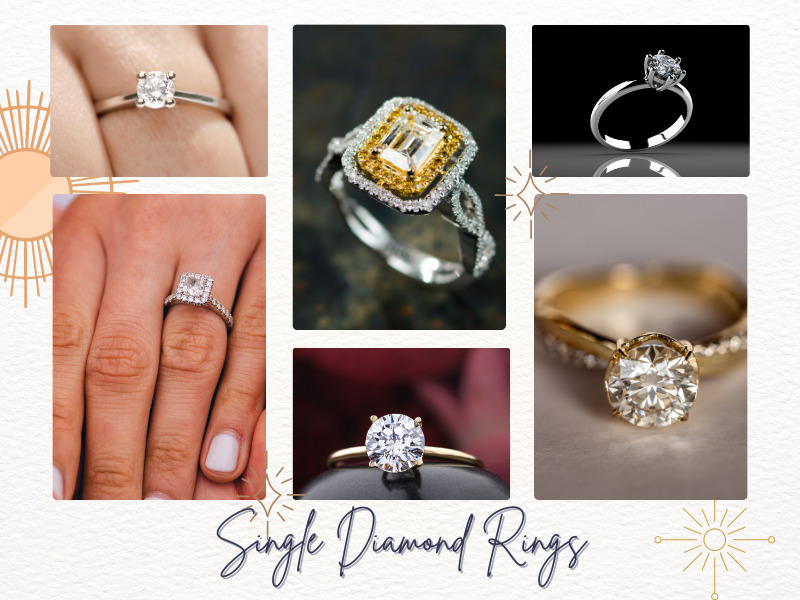 9 Latest Designs In Single Diamond Rings For Relationship