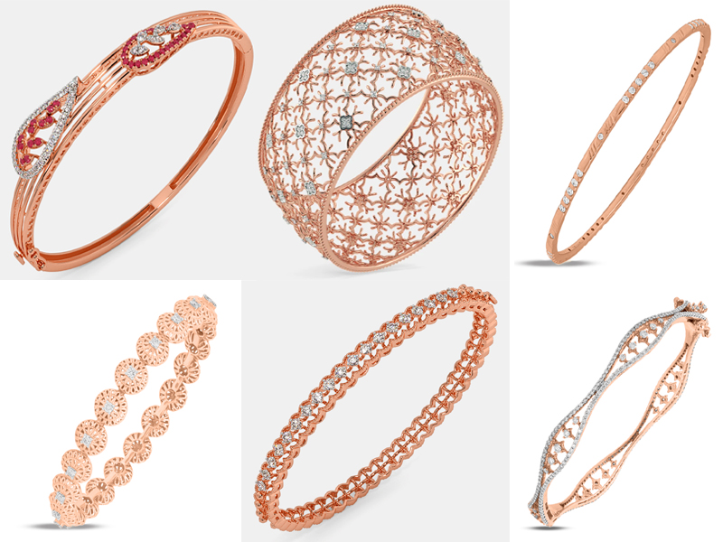 9 Latest Designs Of Rose Gold Bangles For Luxurious Look