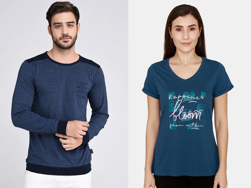 9 Stylish Designs Of Blue T Shirts For Men And Women