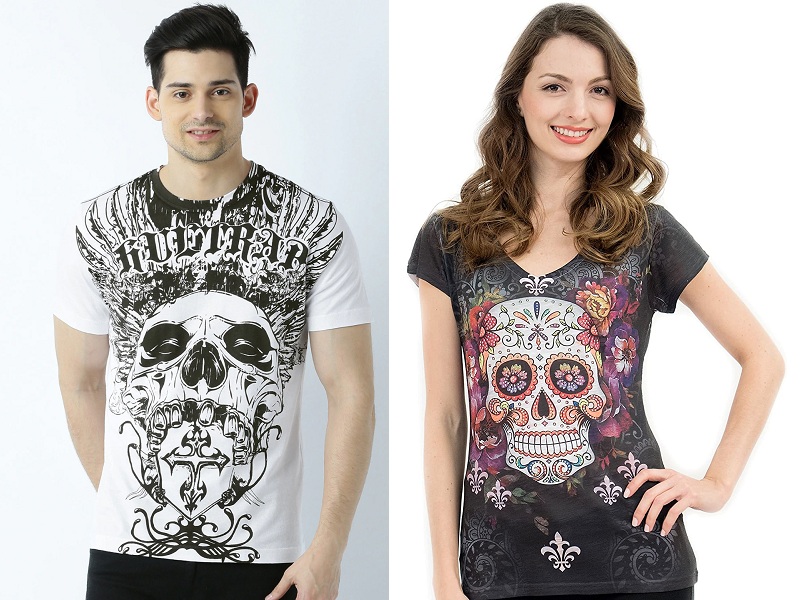 9 Stylish Models Of Skull T Shirts For Men And Women