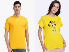 9 Trendy Designs of Yellow T Shirts for Men and Women