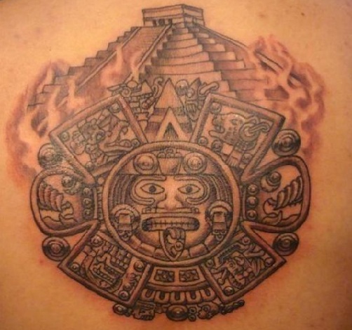 Aztec Pyramid Tattoo