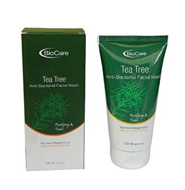 BIOCARE GEM BLUE Bio Care Anti Bacterial Tea Tree Face Wash with Turmeric Extract