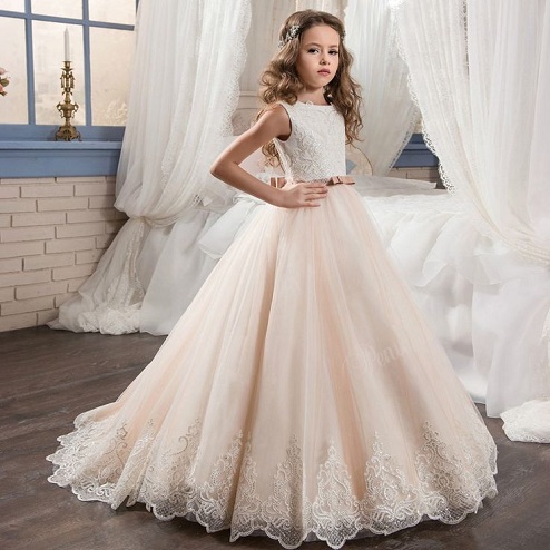 Buy Flower Girl Dress Princess Wedding Girls Party Dress Baby Online in  India  Etsy