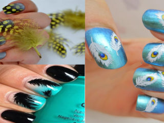 9 Best Feather Nail Art Designs