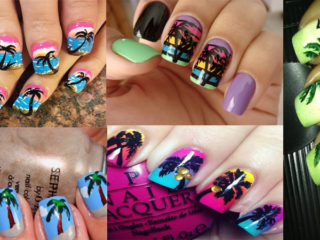 9 Best Palm Tree Nail Art Designs with Pictures