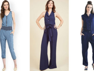 9 Stunning Models of Blue Jumpsuits in Different Shades
