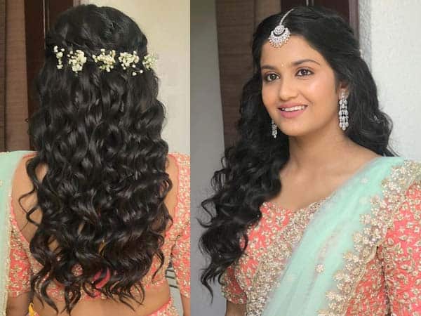 wedding hairstyle for round face