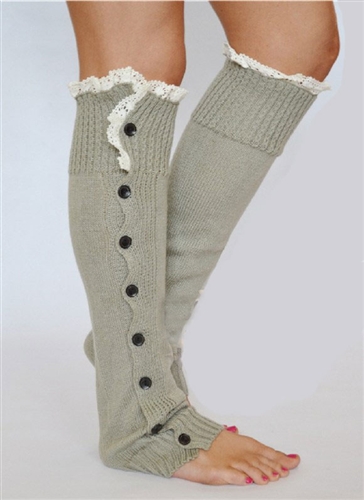 Button Up Boot Sock