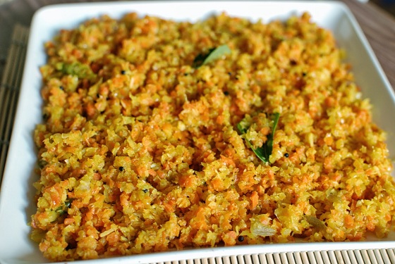 Cabbage and Carrot Thoran