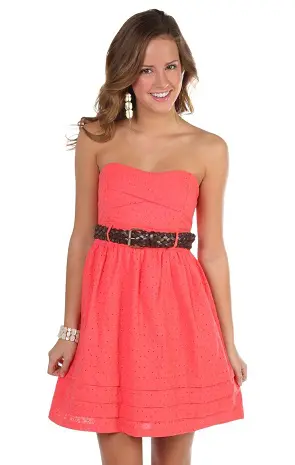 casual strapless dress