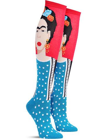 Celebrity Portrait Knee High Socks for Women