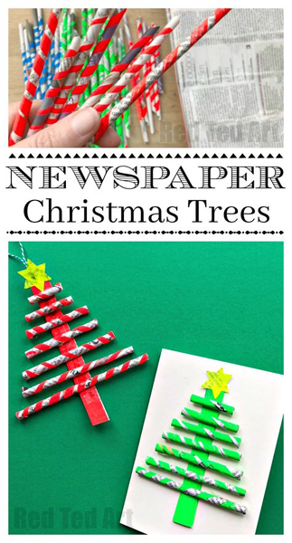 Christmas Newspaper Craft