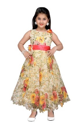 Colorful Flower Girl Frock