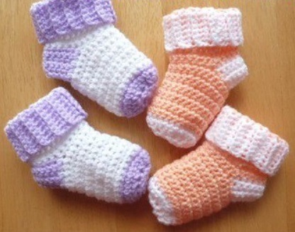 Crochet Toddler Winter Socks