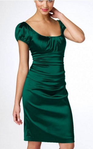 Dark Green Short Type Formal Dress