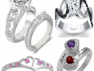 9 Dazzling Silver Engagement Rings with Diamond Stones