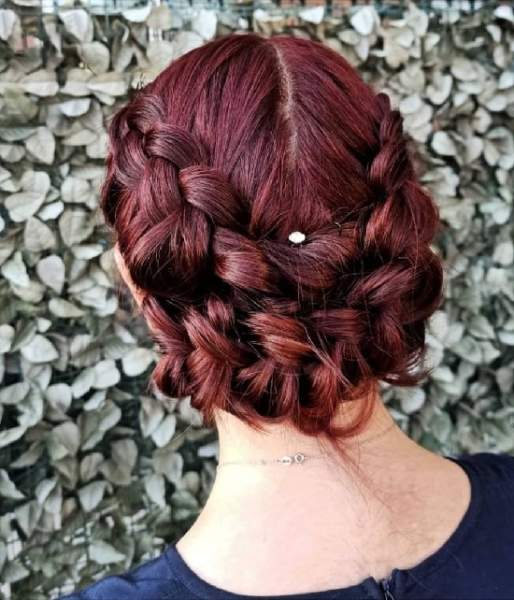 Double Braided Hairdo For Young Girls