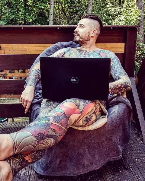 23558 Tattooed Man Stock Photos and Images  123RF
