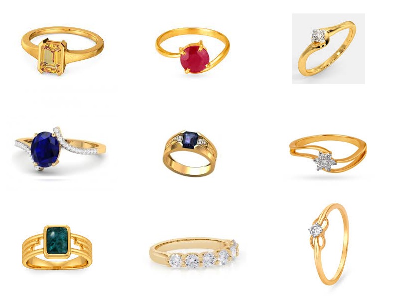 Gold Rings With Stones 9 Best And New Collection