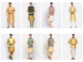 Golden Kurta Pajama Designs – 9 Trending and Traditional Collection