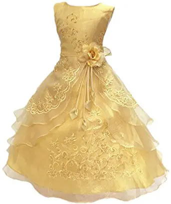 Golden Gown With Ruffle Dupatta  Lakhina Couture