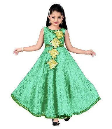 Lime Green Gown for Kids Online  Designer Kids Clothes Online in  Telangana  wwwliandliin