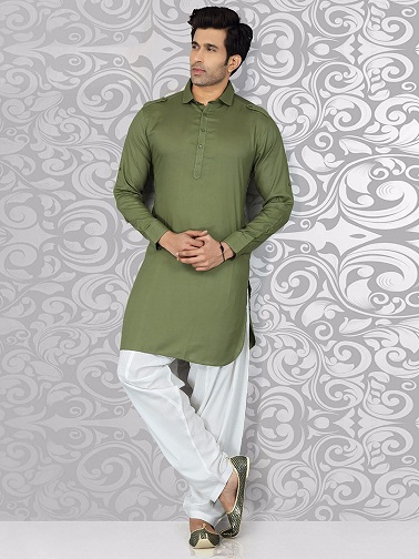 Green Pathani Suit