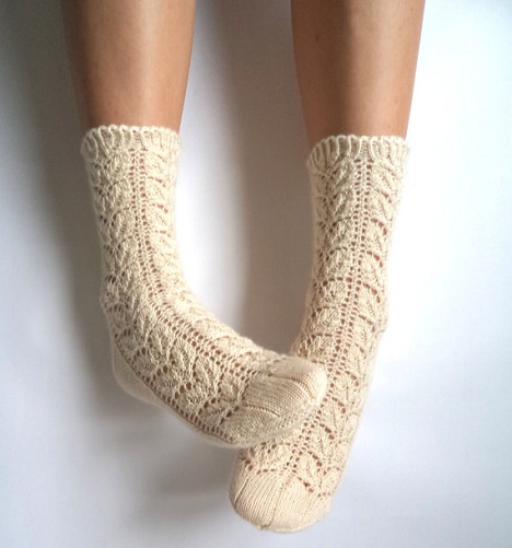 Hand Knit Wool Sock