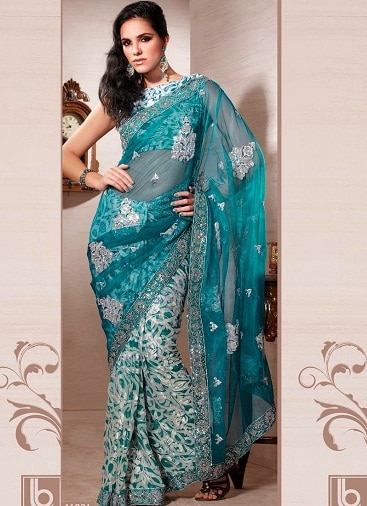 North Indian Sarees - Try These 15 Eye-Catching Designs | Red chiffon, Saree  designs, Indian sarees