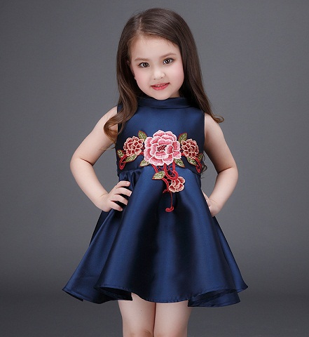 High Quality Embroidery Frock for Girls