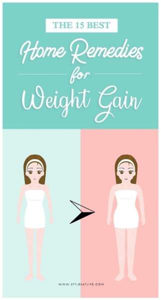 home remedies for weight gain