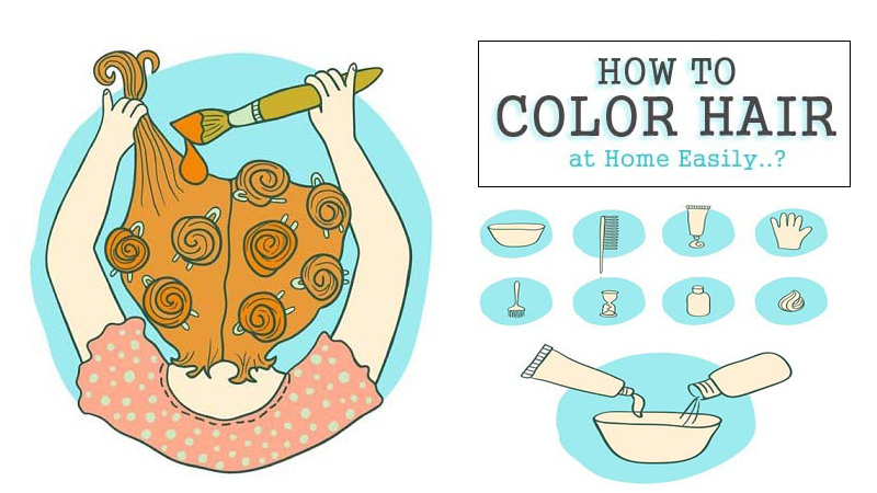 how to color hair at home