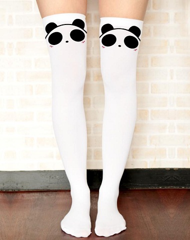 Kawali Panda Long Socks