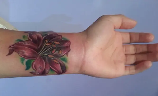 Tattoo valley of wrist the lily 250+ Lily