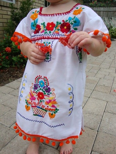 Mexican Embroidery Design for Babies