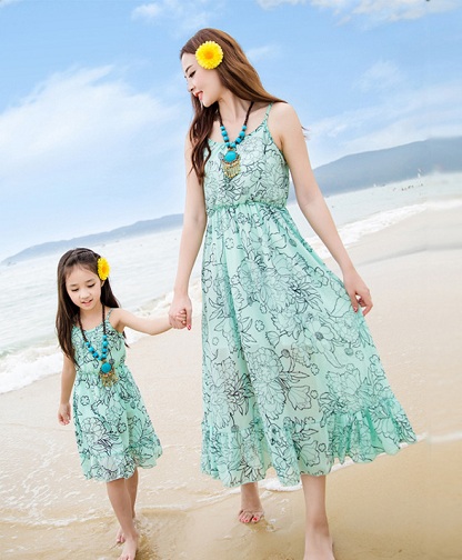 Mother & Daughter Beach Match Dress