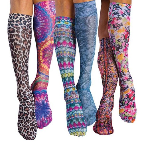 Multi-color and Patterned Compression Socks