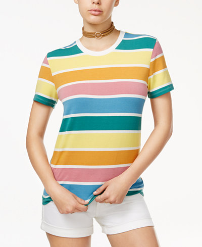 Multi Color Striped T Shirt