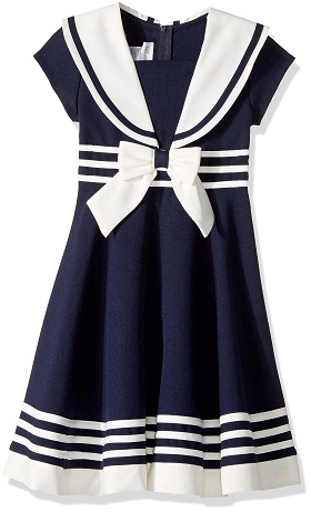 Nautical Dress with Sailor Collar