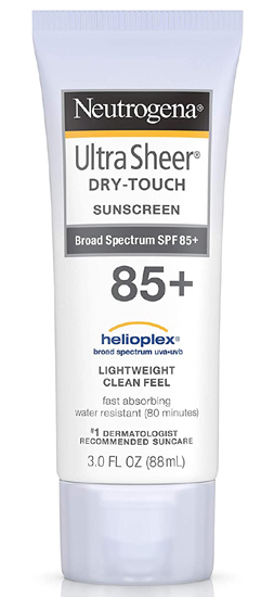 Neutrogena Ultra Sheer Dry Touch Sunscreen Spf 85
