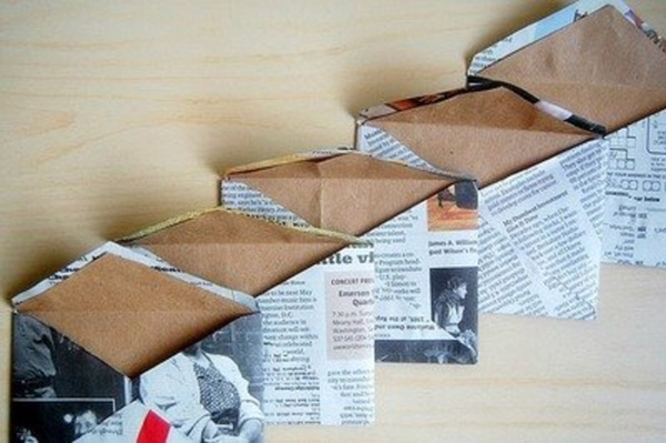 Newspaper Envelope Craft