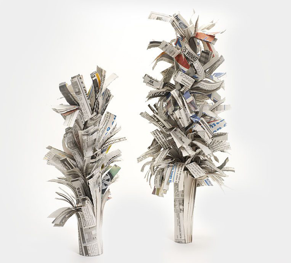 Newspaper Tree Craft