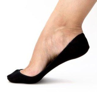 No Seam Black Women’s Ped Socks