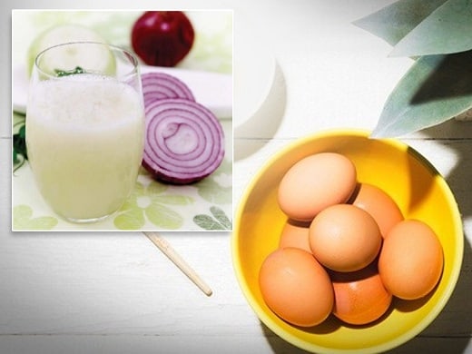 Onion Juice and Egg Hair Mask