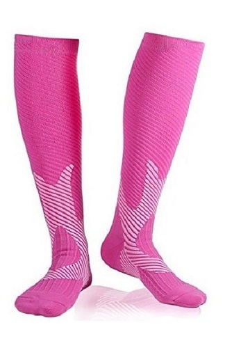 Pink Thigh High Socks