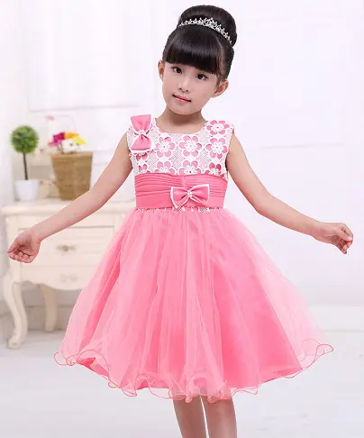 Chiffon Party Wear Kids Girl Fancy Frock Size 1626 Age Group 3 To 6 Year  Old
