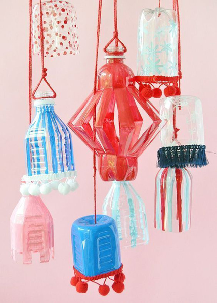 Plastic Bottle Lantern Craft