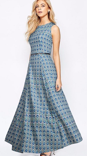 Printed Party Dress